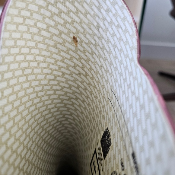 Hunter Gabby lace up high heel rubber rain boots burgundy size 8 / size 39 - Picture 12 of 15